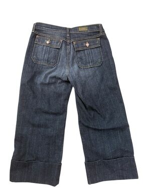 David Kahn Cuffed Capri Stretch Women’s Jeans Dark Wash size 6